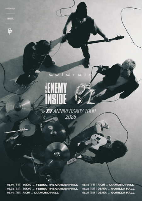 coldrain「THE ENEMY INSIDE XV ANNIVERSARY TOUR 2026」【GORILLA